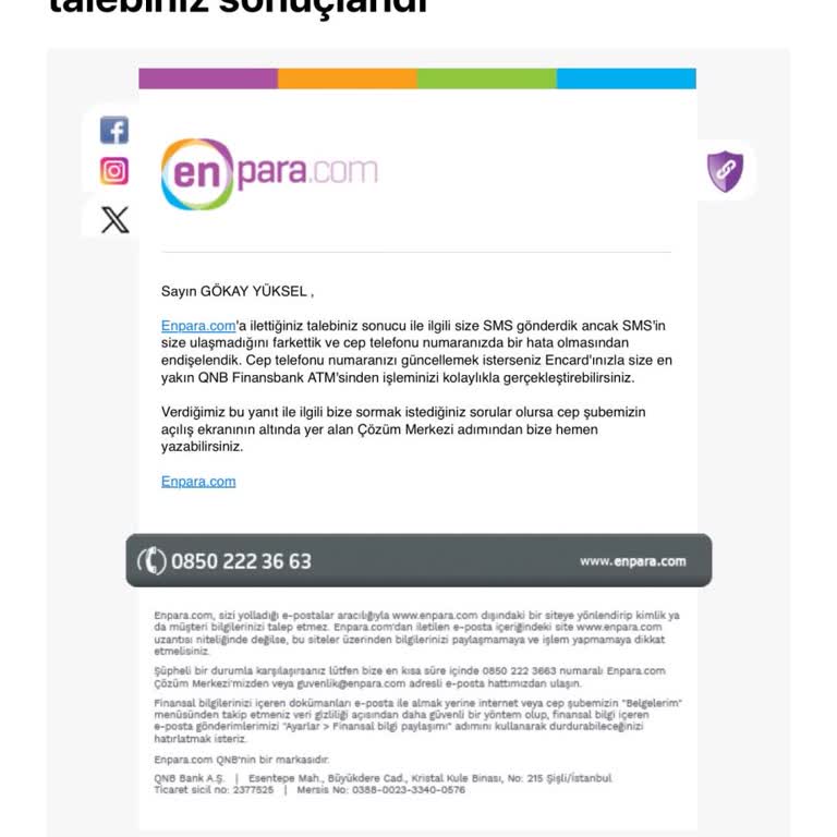 Enpara'da Bloke Ve Eksik Bilgilendirme Sorunu