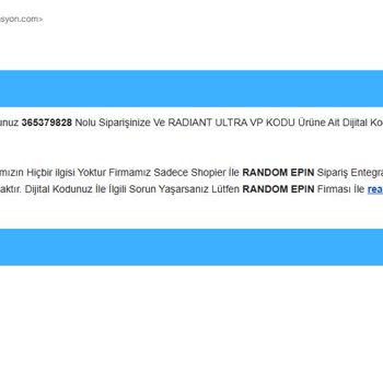 Shopier Üzerinden Aldığım Ürün Beklentimi Karşılamadı