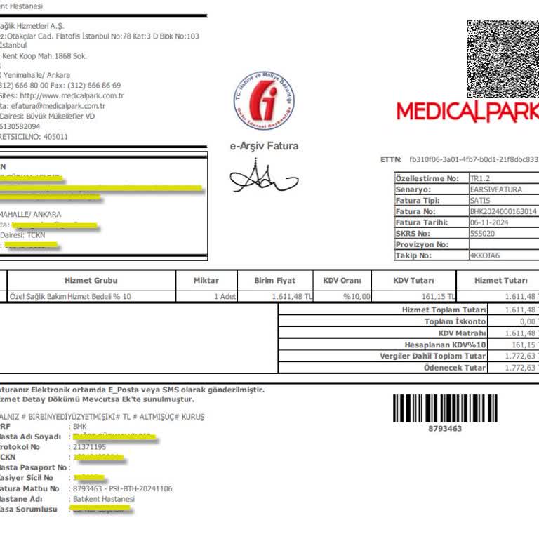 Özel Sağlık Sigortasıyla Karşılanmayan Beklenmedik Fatura