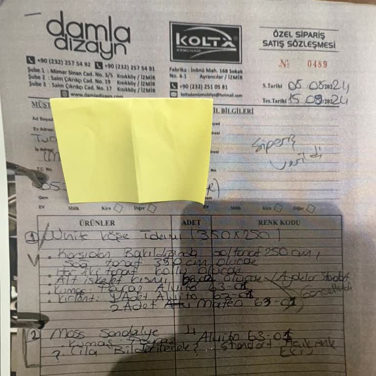 Teslim Edilmeyen Ürünler Ve İade Edilmeyen Peşinat