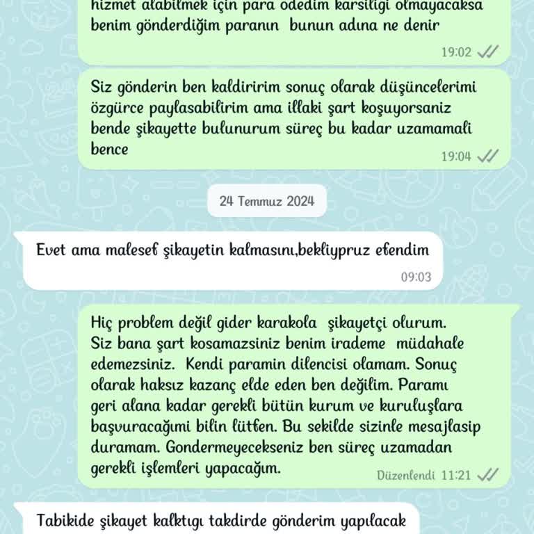 Meysa Design'dan Ücret İadesi Alamıyorum