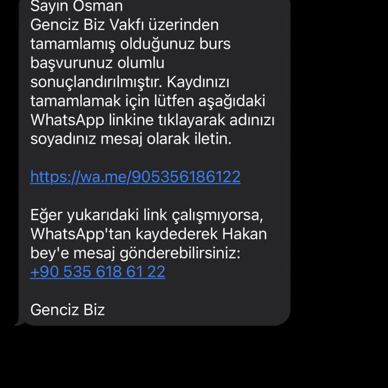 Sahte Burs Başvurusu Ve Kimlik Bilgilerimin İstismarı