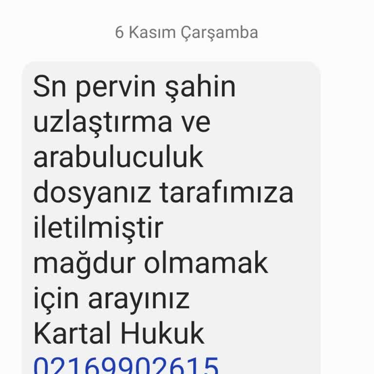 Yanlış Gönderilen Hukuki Mesajdan Dolayı Mağduriyet