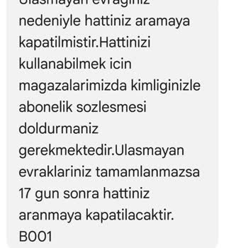 Türk Telekom'da Eksik Evrak Nedeniyle Hattım Kapandı