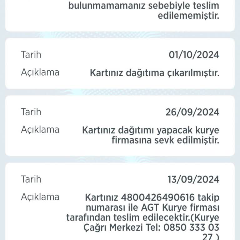 Bankkart Genç Kart Teslimat Sorunu