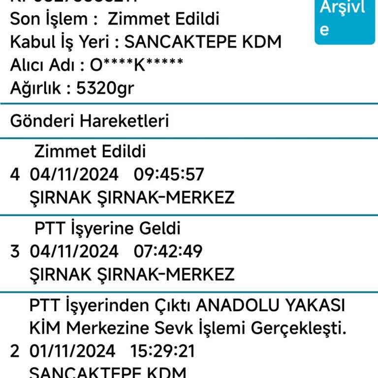 PTT Kargo Şırnak Şubesi'nde Dağıtım Sorunu