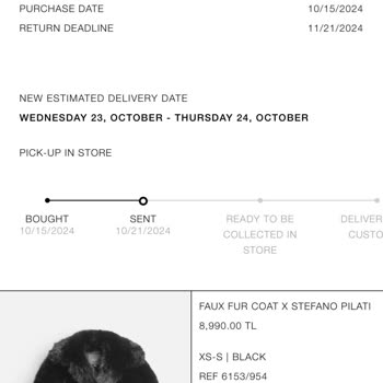 Zara'nın Geciken Teslimatı Ve Müşteri Mağduriyeti