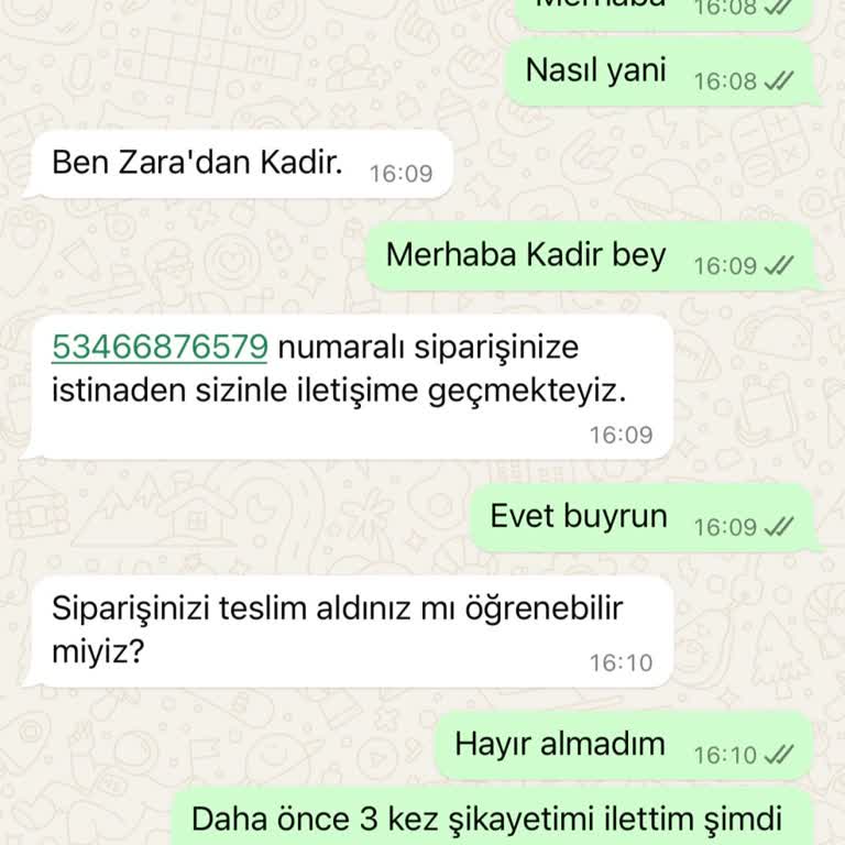 Zara'dan Sipariş Teslimatında Büyük Hayal Kırıklığı