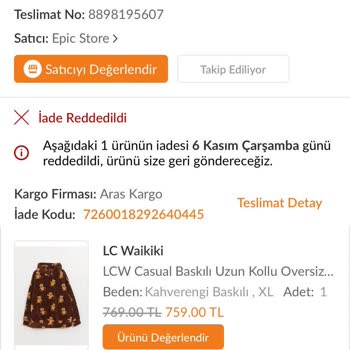 Kullanılmış Ürün Gönderimi Ve İade Sorunu