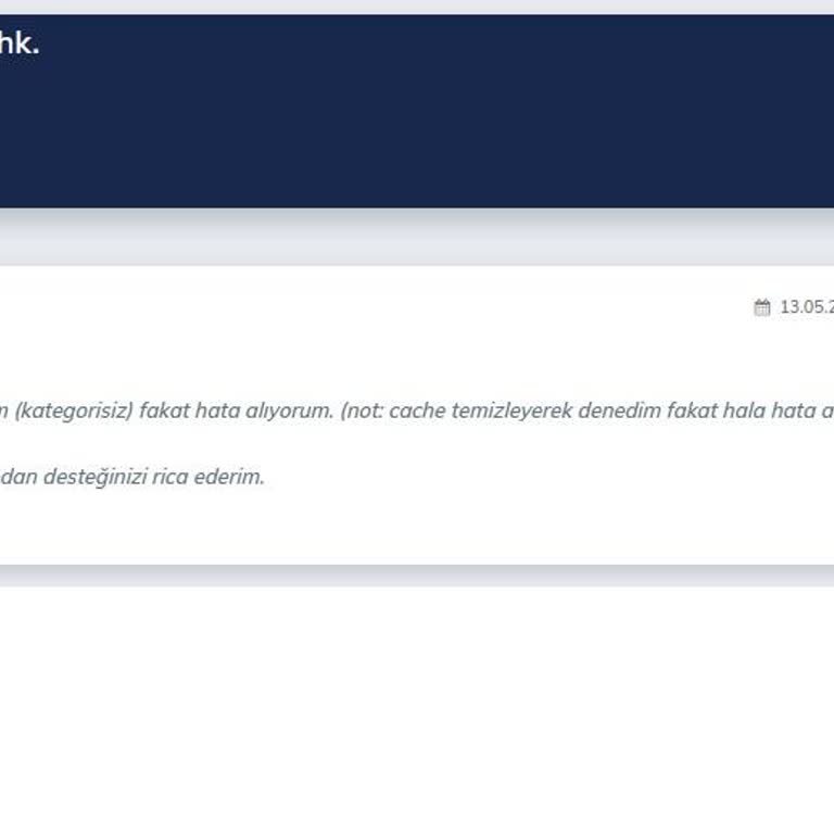 Ticimax Paneli İle Yaşanan Sorunlar Ve Yetersiz Destek