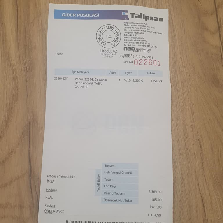 İki Aydır İade Edilmeyen Sandalet Ücreti