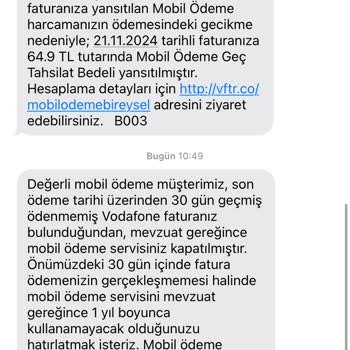 Yanlış Gecikme Ücreti Bildirimi Mağduriyeti