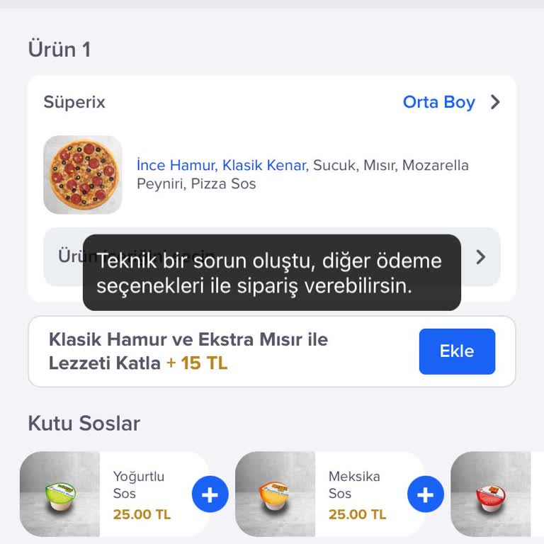 Domino's Ye Kazan Kampanyasında Sepet Sorunu