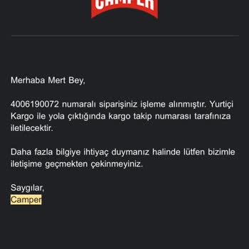 Online Siparişimde Kargo Sorunu Ve Yanıltıcı Takip Bilgisi