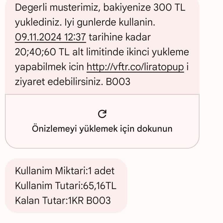 Vodafone'da Kontör Kesintisi Ve Sinyal Sorunu