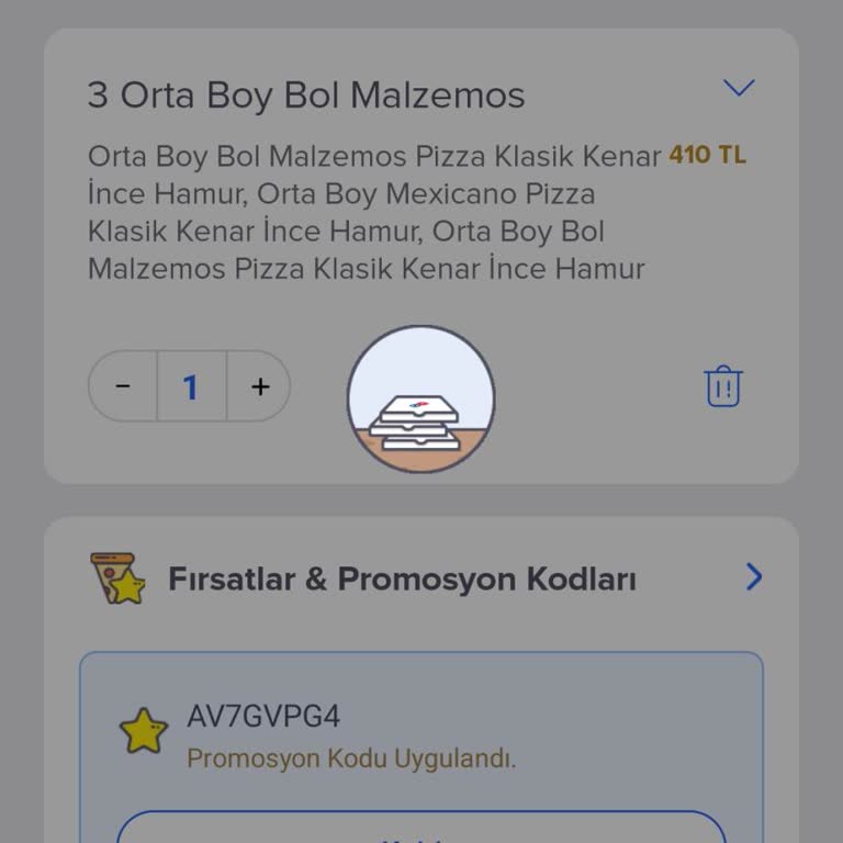 Donan Uygulama Yüzünden Sipariş Verememe Sorunu