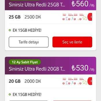 Vodafone Fiyat Artışı Ve Tutarsız Tarifeler