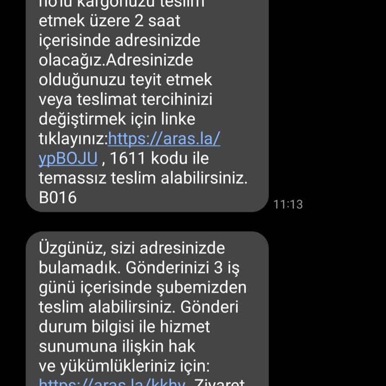 Adresime Ulaşamayan Kargo Teslimatı