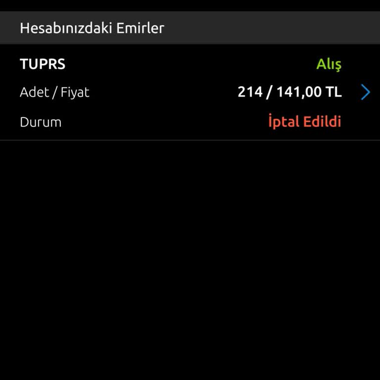 Hisse Alış Emrinin İptali Ve Vergi Kesintisi Sorunu