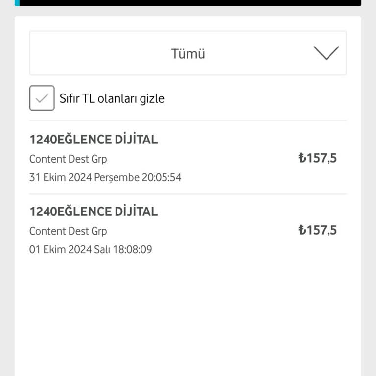 Bilgim Dışında Eklenen Dijital Servis Ücreti
