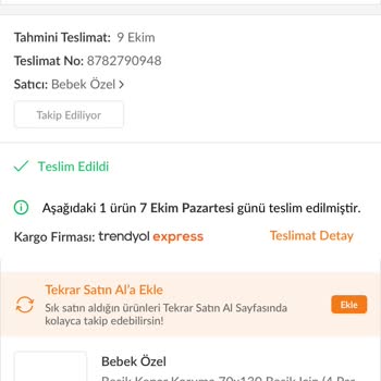 Trendyol Bebek Ürünü Kalitesizliğiyle Hayal Kırıklığı Yarattı