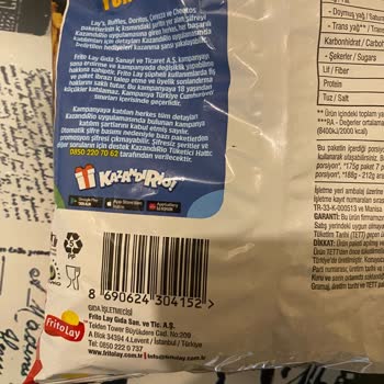 Çerezza Cips Paketinden Gelen Şok Edici Koku