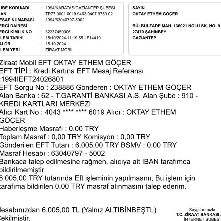 Yanlış Kart Ödemesi Ve İade Sorunu