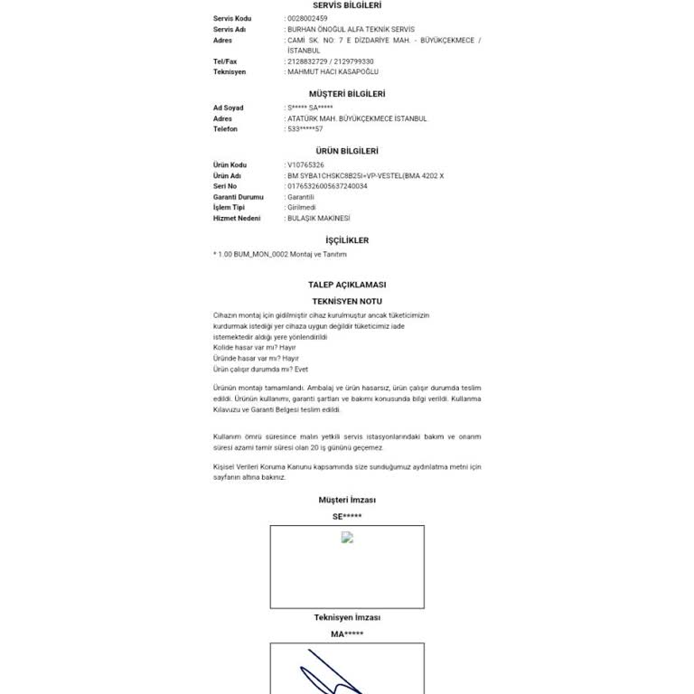 Vestel Bulaşık Makinesi Kurulum Sorunu Ve İade Reddi