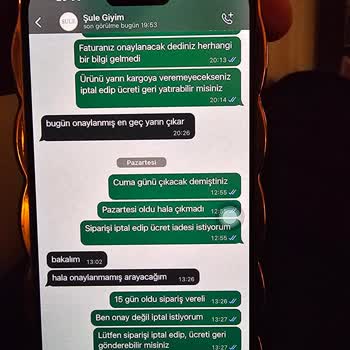 Siparişim 15 Gündür Kargolanmadı Ve İptal Edilemiyor