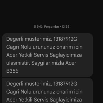 Acer Laptop Onarımında Uzun Süreli Bekletme Ve İletişim Sorunları