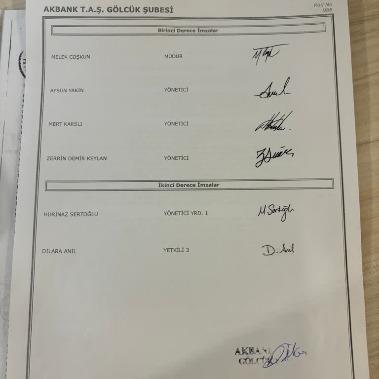 Bankada Resmi Belge Krizi: İmza Sirküsü Sorunu