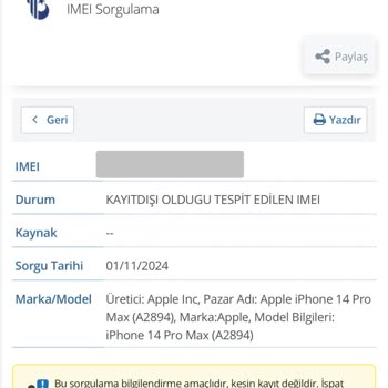 Yurtdışı Cihaz Satışı Ve İade Sorunu
