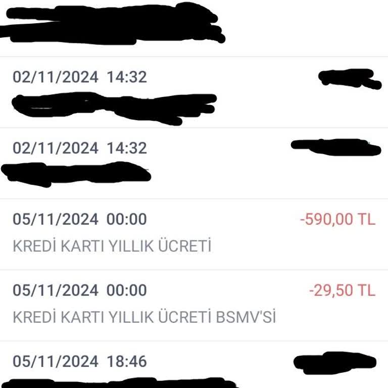 Haksız Kredi Kartı Aidatı Talebi