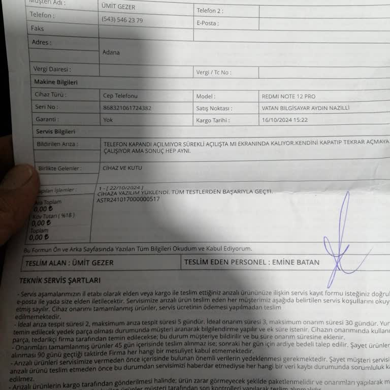 Tekrarlayan Arızalarla Mücadele: Xiaomi Note 12 Pro Kabusu