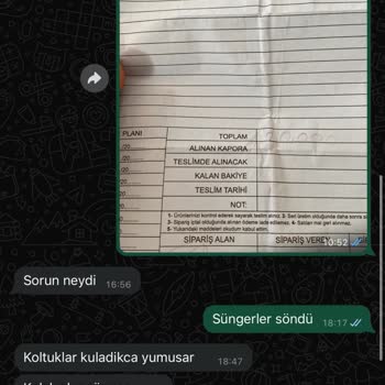 Koltuk Takımı Sünger Sorunu Ve İletişimsizlik