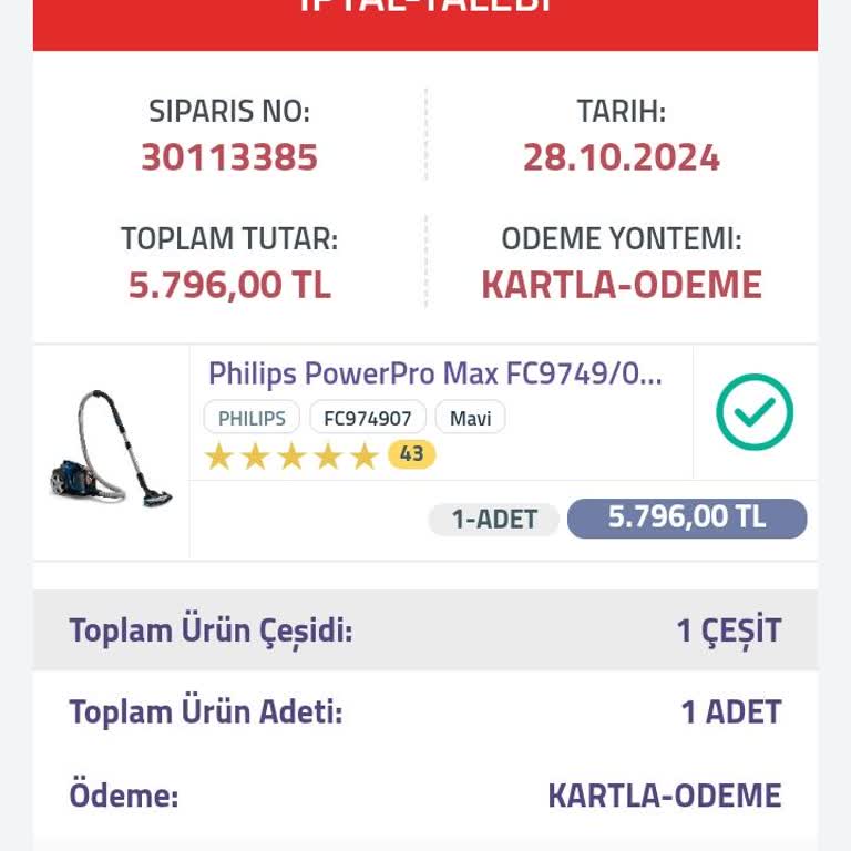 Ürün İadesi Ve Müşteri Hizmetleri Sorunu