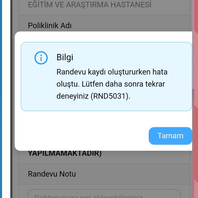 E-nabız Randevu Hatası Ve Destek Eksikliği