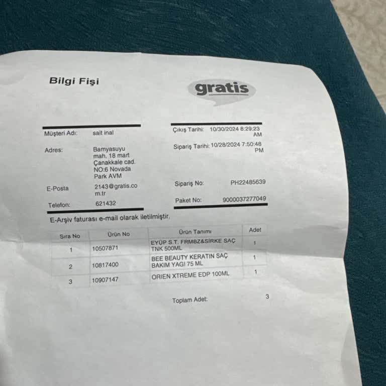 Gratis'ten Aldığım Ürünün Paketleme Sorunu