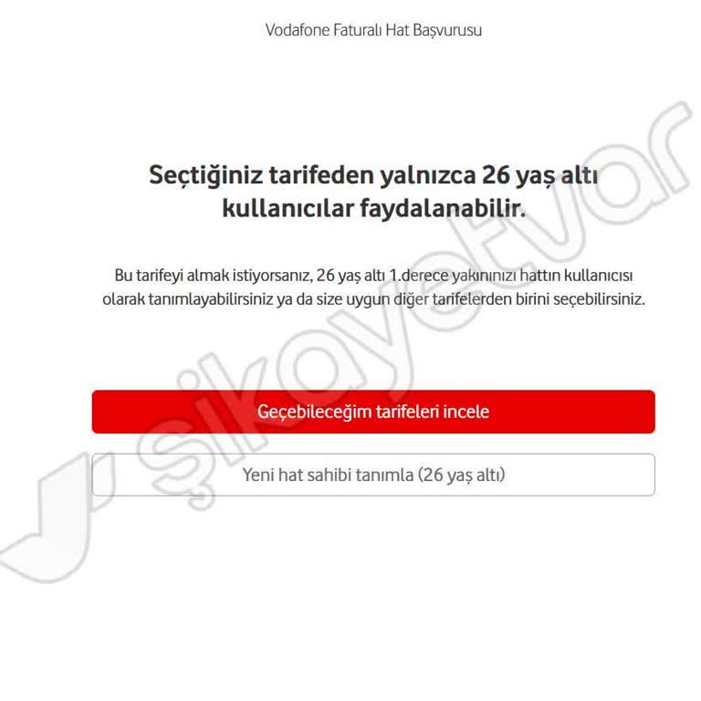 Vodafone'un Yaş Sınırı Hatası Müşteri Kaybettirdi
