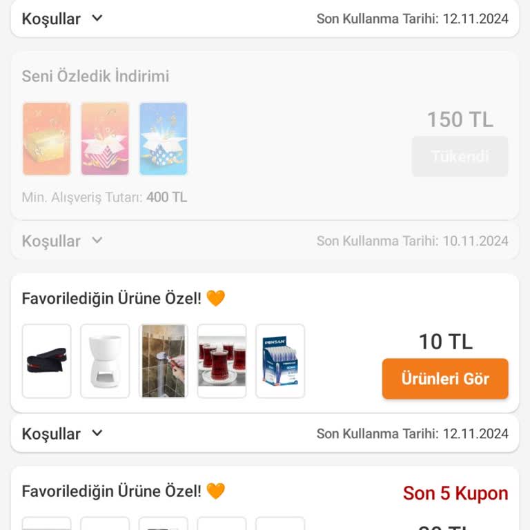 Özel İndirim Kuponu Sorunu