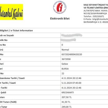 İstanbul Kalesi Seyahatte Zaman Yönetimi Sorunu
