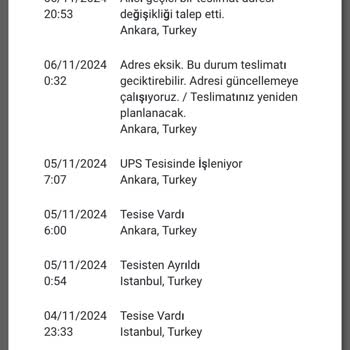 UPS Kargo Teslimatında Adres Sorunu Ve Gecikme