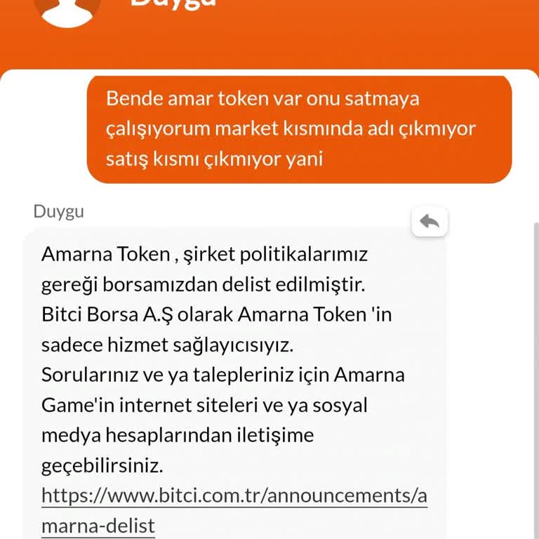 Amar Token Satışı Ve İletişim Sorunlarıyla Mağduriyet