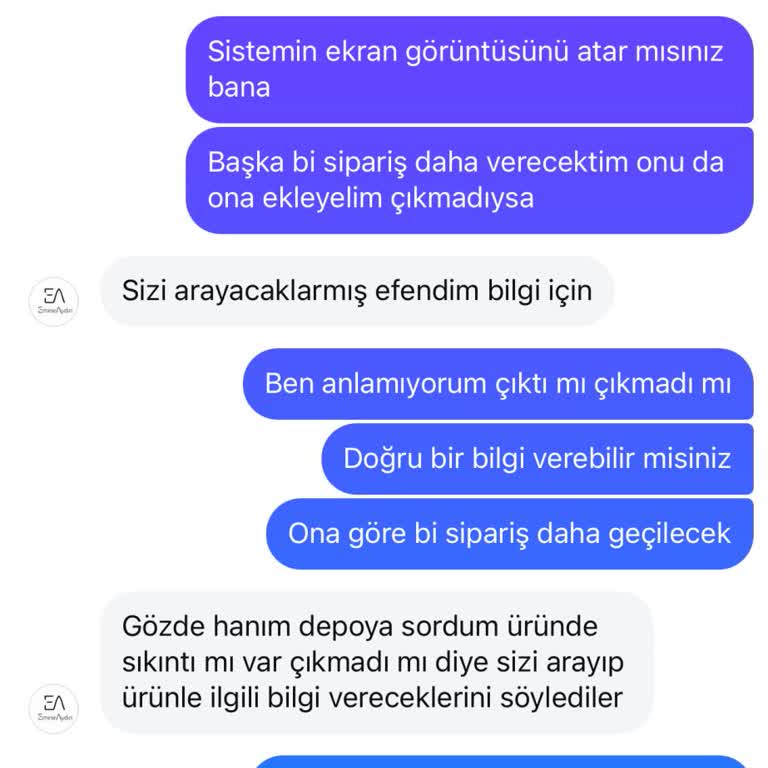 Kargo Bilgisi Ve İletişim Sorunu