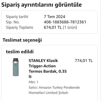 Stanley Termos Sıcaklığı Korumuyor, Tat Değiştiriyor