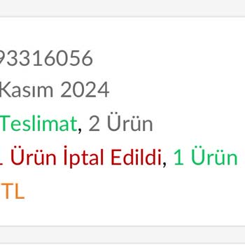 Trendyol'da İptal Edilen Ürün İçin Para İadesi Sorunu