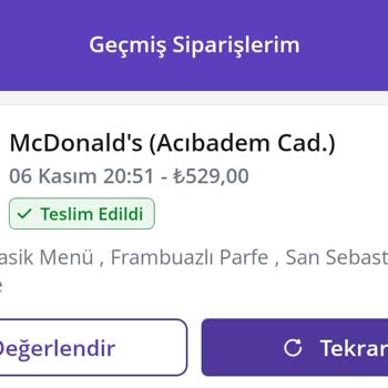 Yanlış Sipariş Ve Geciken Çözüm: Big Tasty Yerine Tavuklu Burger