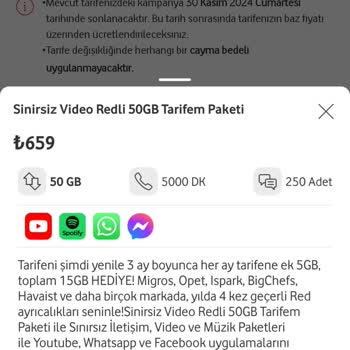 Vodafone Tarifesinde Haksız Fiyat Artışı