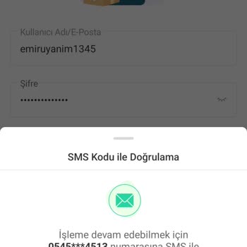 Eski Telefon Numarasıyla Şifre Sorunu