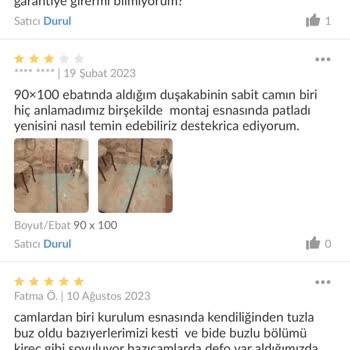 Trendyol'dan Aldığım Duşakabin Camı Mağduriyeti